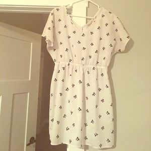 Baby doll dress with bow; size L.