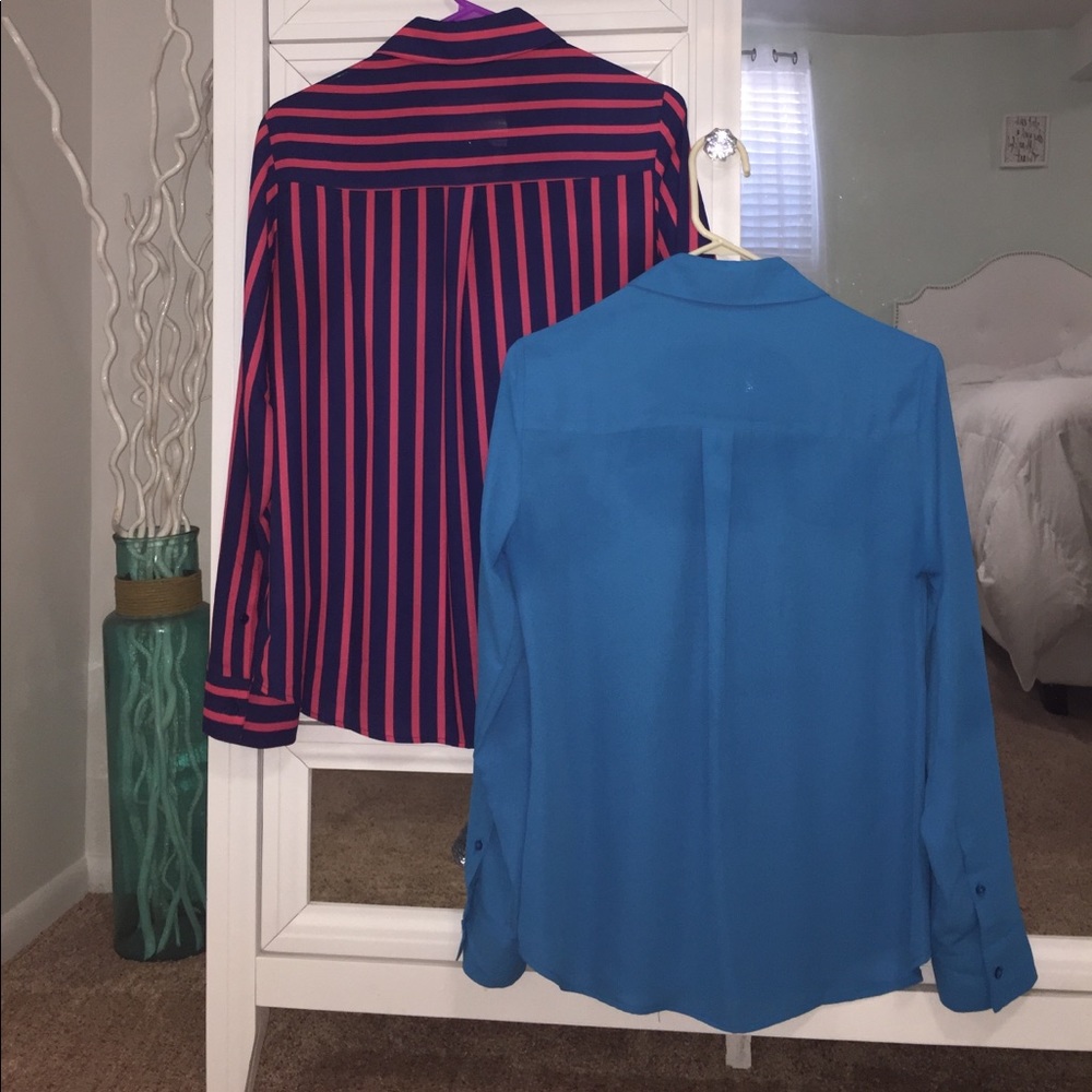 2 Express Button Down Blouses- Both Size- S - image 4