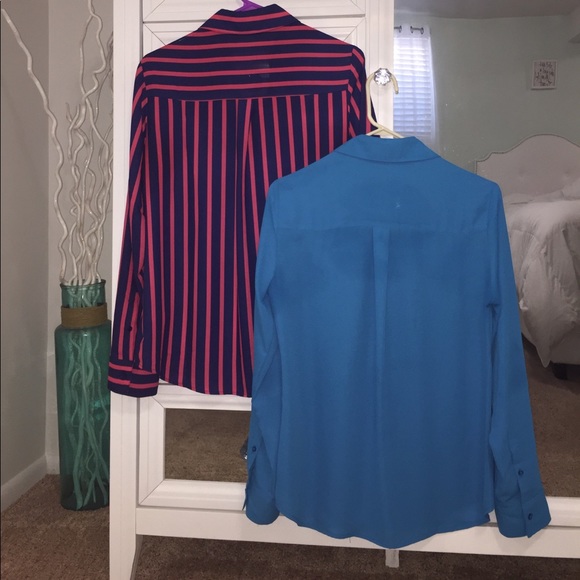 2 Express Button Down Blouses- both size- S - Picture 4 of 4