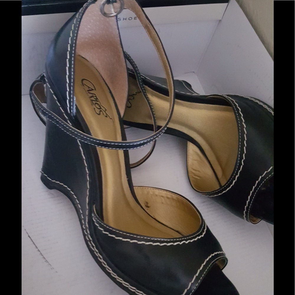 Carlos Santana wedge heels