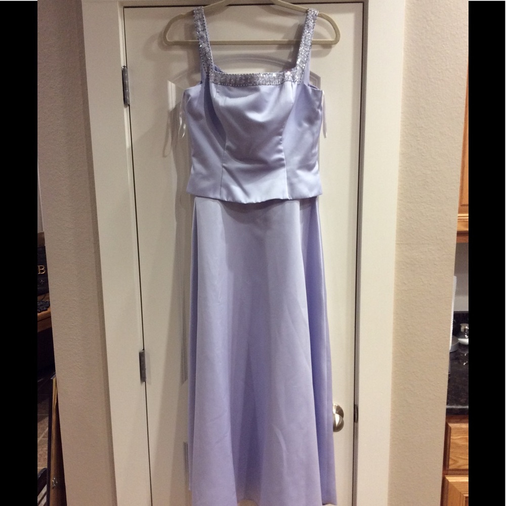 Private Collection Formal Dress Orchid Gem Beaded