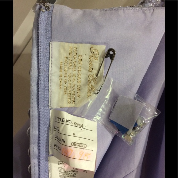 Private Collection Formal Dress Orchid Gem Beaded - Picture 2 of 4