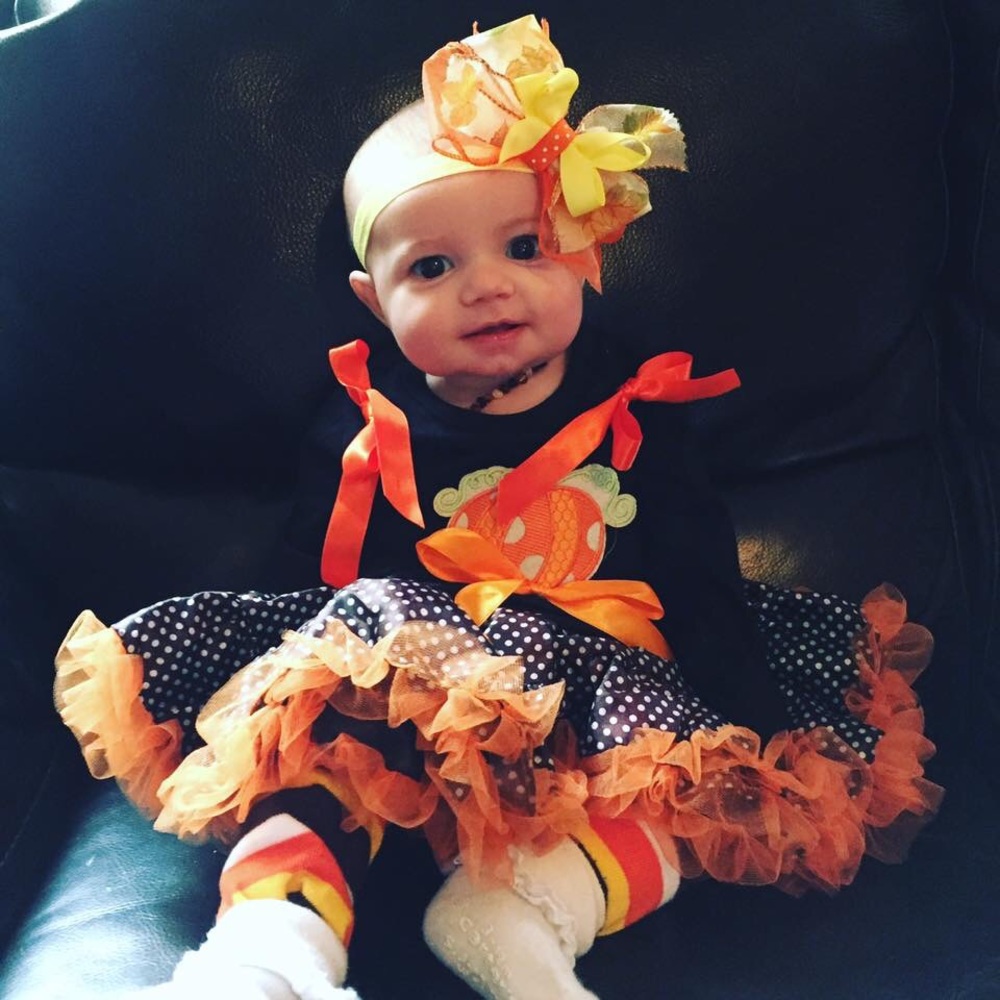Polka dot custom tutu skirt