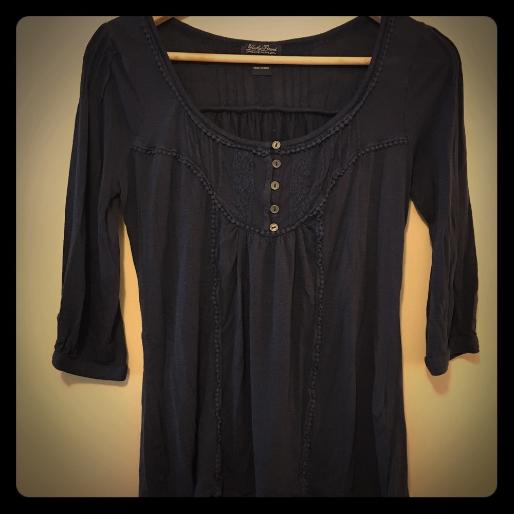 Lucky Brand navy blue shirt