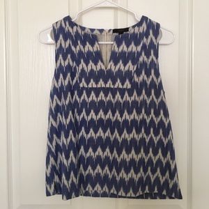 J.crew ikat tank top