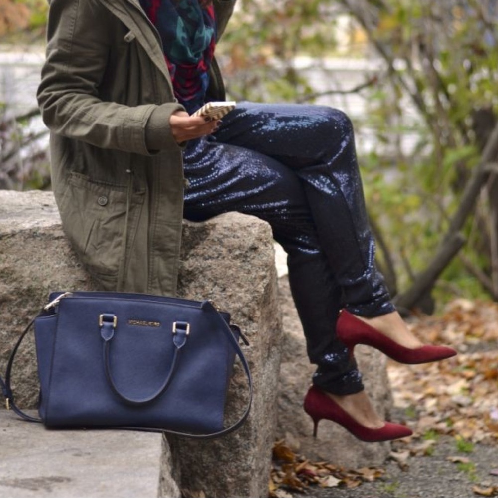 *RESERVED* MICHAEL Michael Kors Navy Sequin Pants