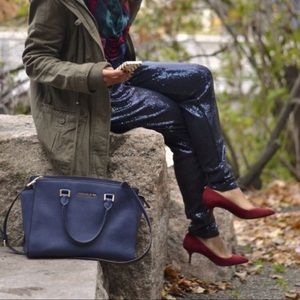 *RESERVED* MICHAEL Michael Kors Navy Sequin Pants