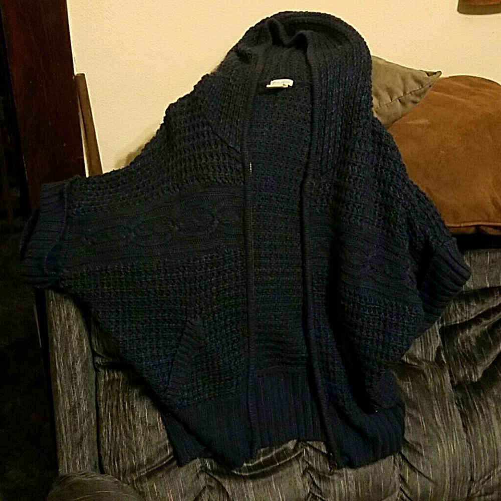Blue maurices xl sweater with zipper