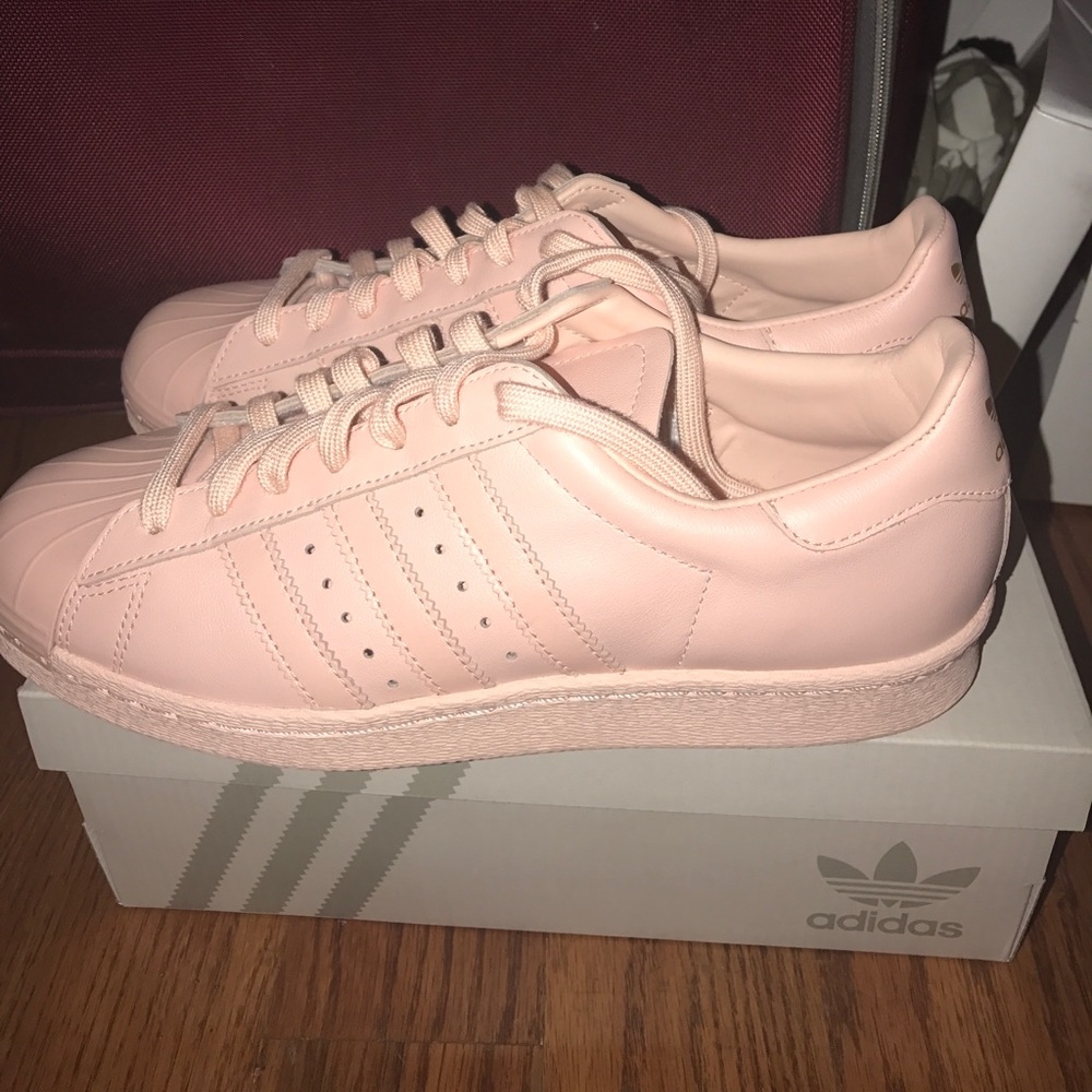 Pink leather addidas 8 US will take offers