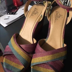 Size 10 peep toe wedges