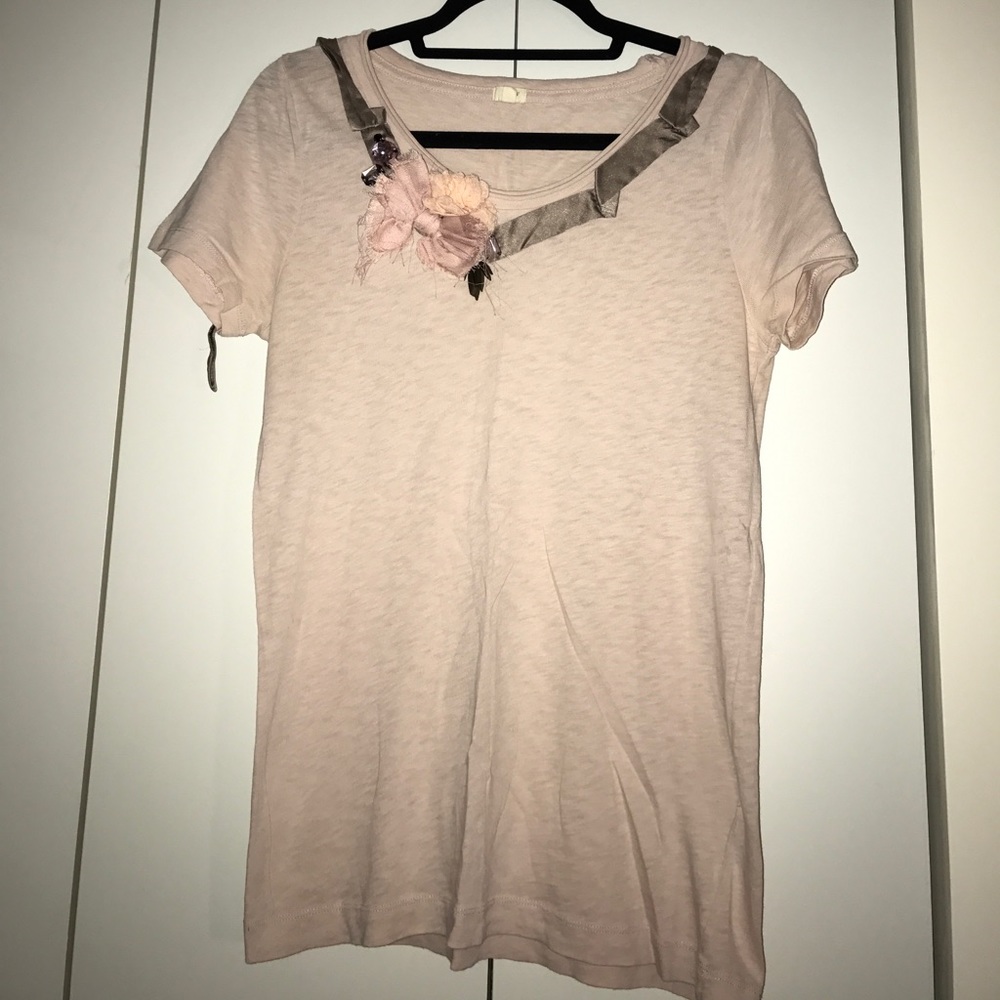J. Crew Tee with Neck Detail