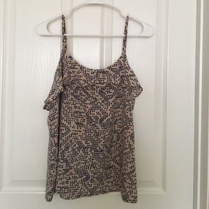 Collective Concepts ruffled patterned tank