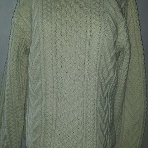Irish Cable Knit Lady's Sweater Fishermans Knit