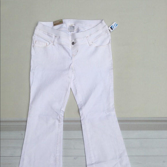 White Maternity Jeans Flare Size 6 - Picture 4 of 5