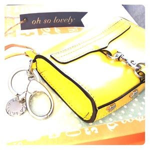 Mini Zip Top Key Ring Pouch