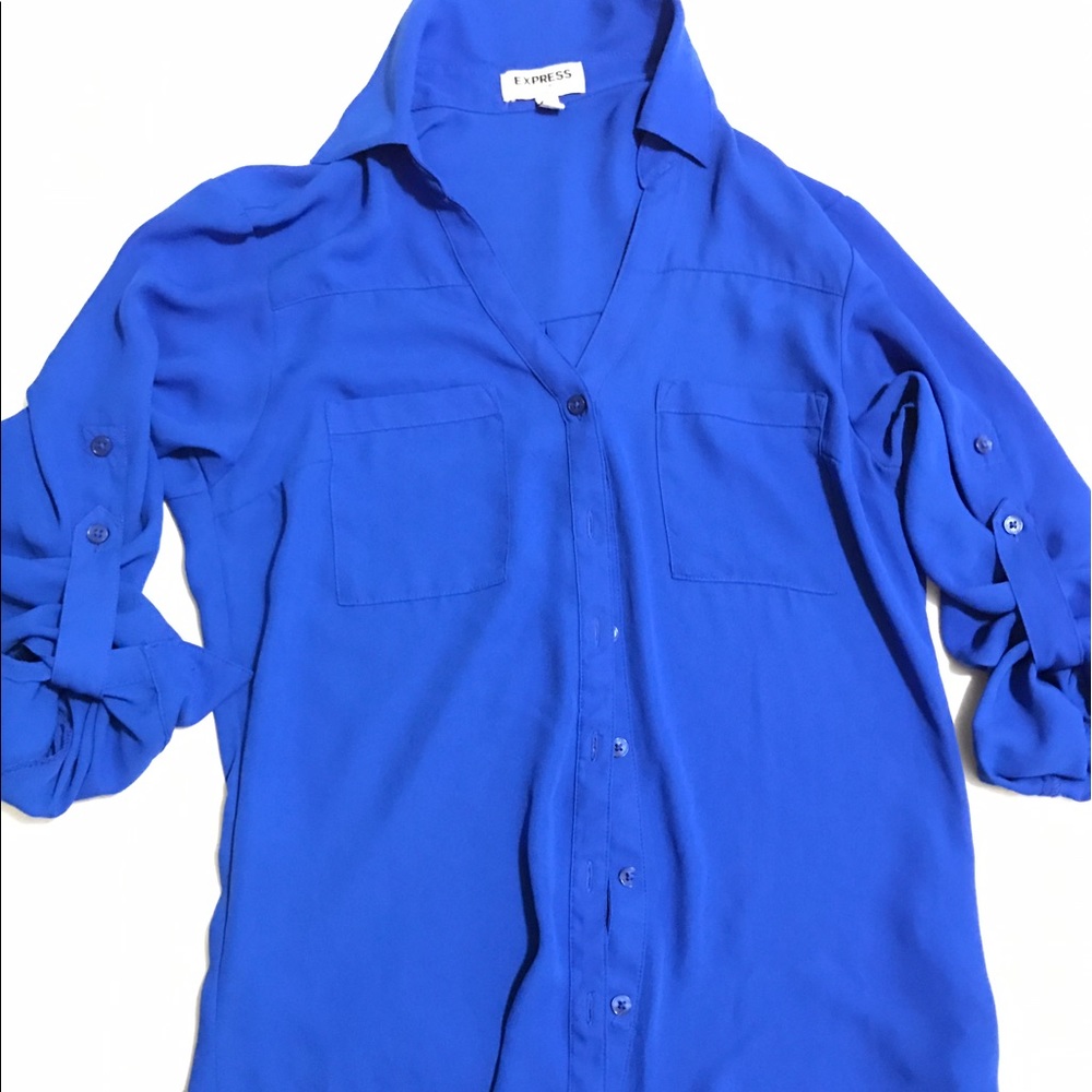 Express blue Blouse/ shirt