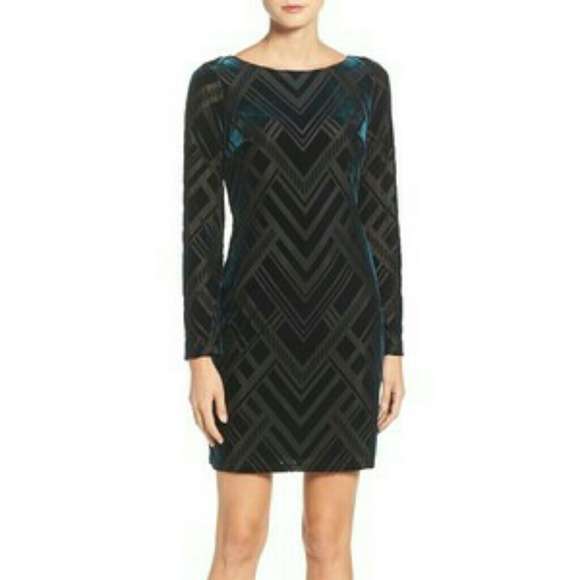 vince camuto burnout dress