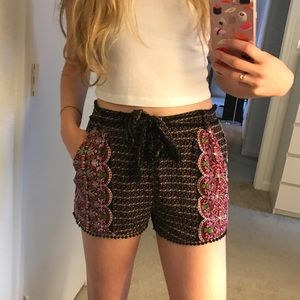 Patterned Flowy Shorts