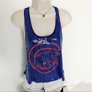 ⚾️ VS PINK Chicago Cubs Bling Tank, XS ⚾️