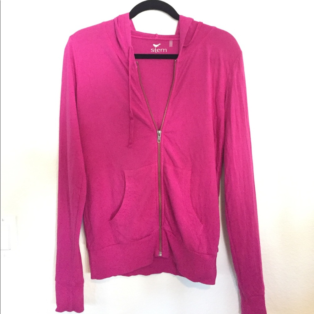 Stem Pink Zip Hoodie