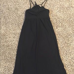 Black maxi dress cute for summer!