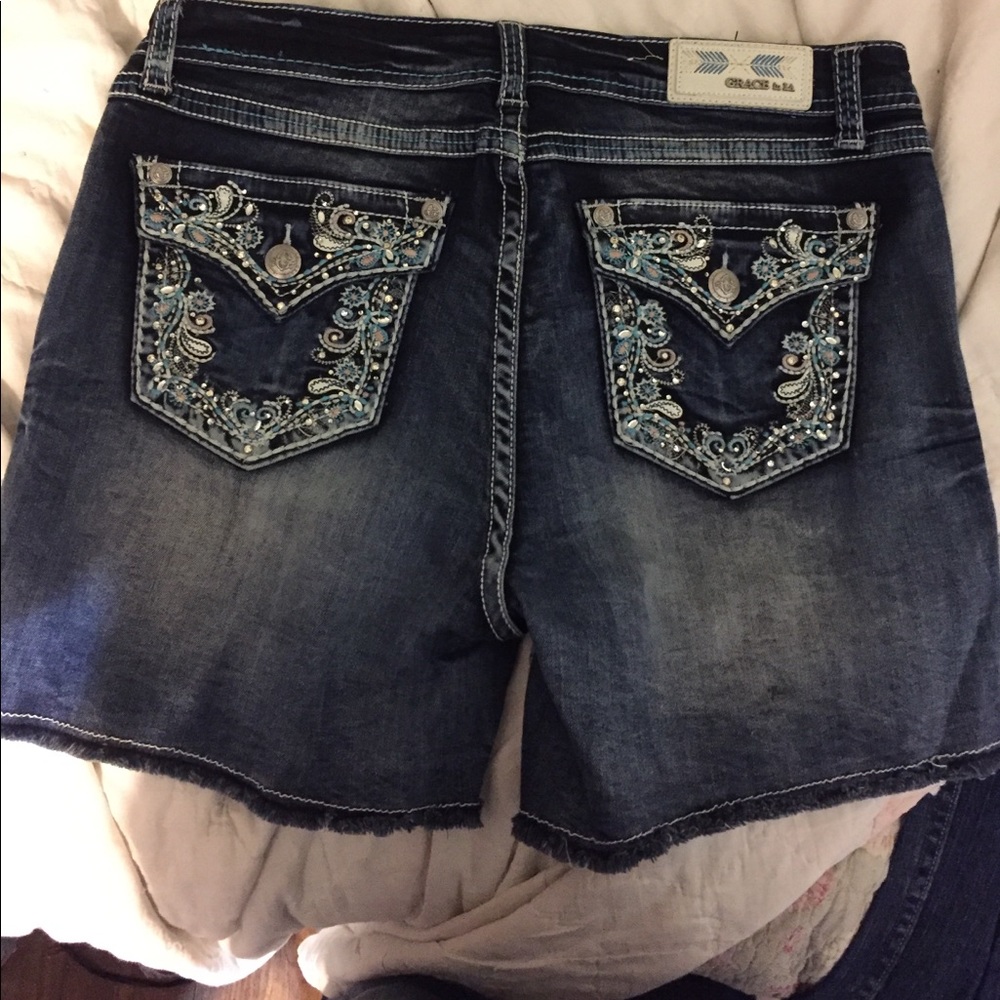Grace in LA shorts