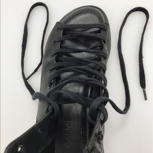 A7EIJE Laceup Open Toe Leather Sandals