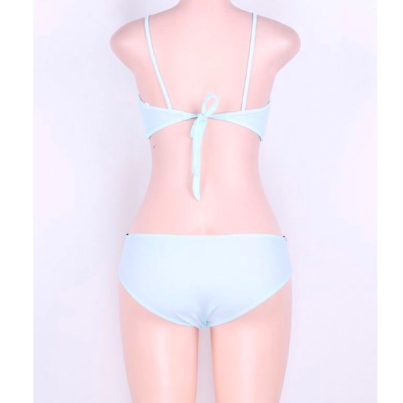 Mint crochet sea foam bikini - Picture 3 of 3