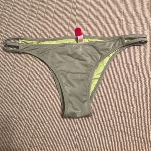 Grey/yellow Victoria secret cheeky swim bottoms