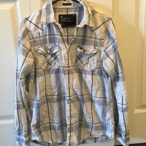 American Eagle Long Sleeve Button Down Shirt