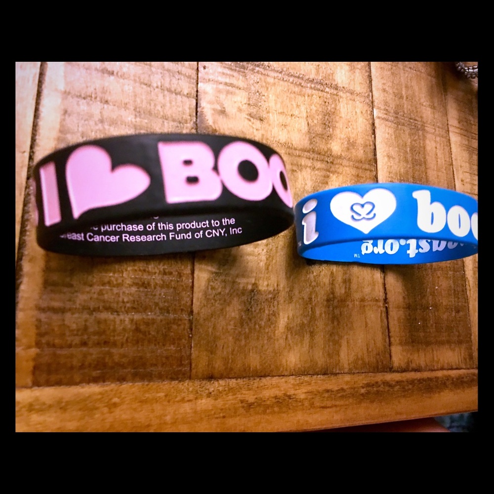 *SOLD*Boobies Wrist Bands(breast cancer awareness)