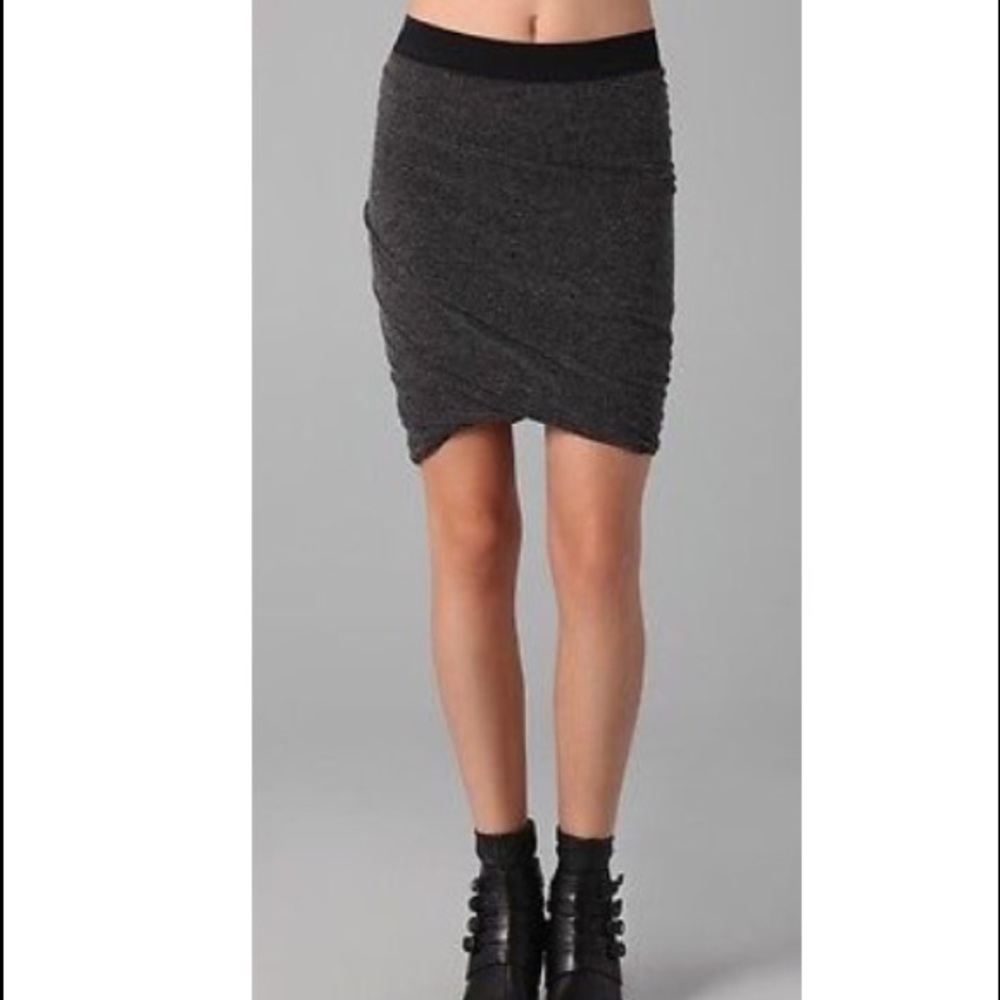 T by Alexander Wang twisted mini skirt