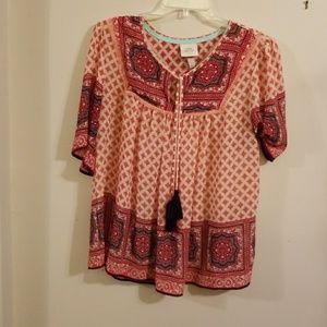 Knox Rose printed flowy top