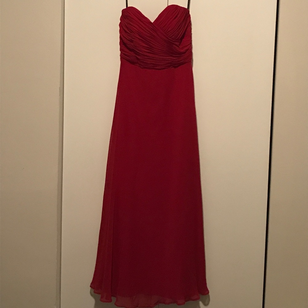 After Six Bridesmaid dress - color claret, sz 6