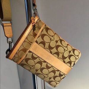 Coach Signature Khaki Crossbody Bag