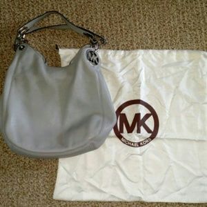 Michael Kors Fulton Hobo Bag Dove Gray color