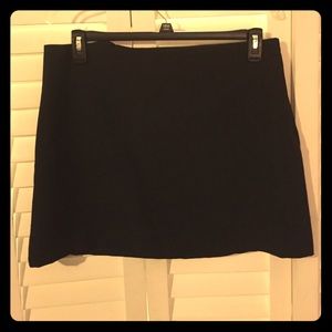 Black mini skirt