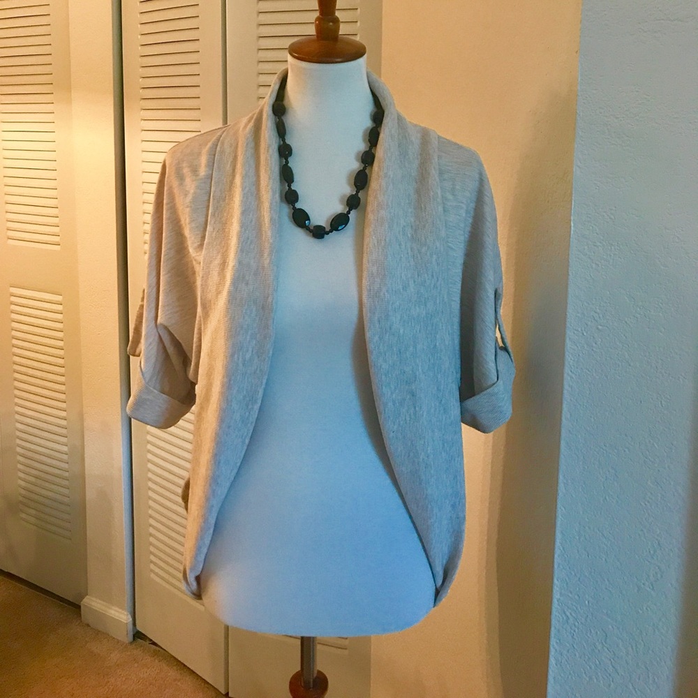 Short Sleeve Open Cardigan Sweater
