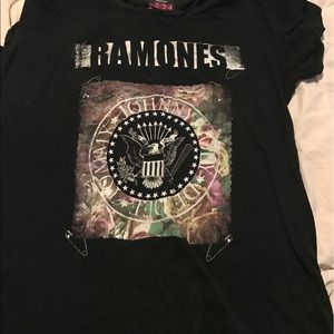 black ramones shirt