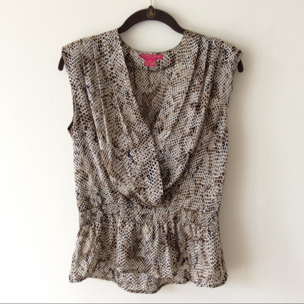 Sunny Leigh Animal Print Blouse