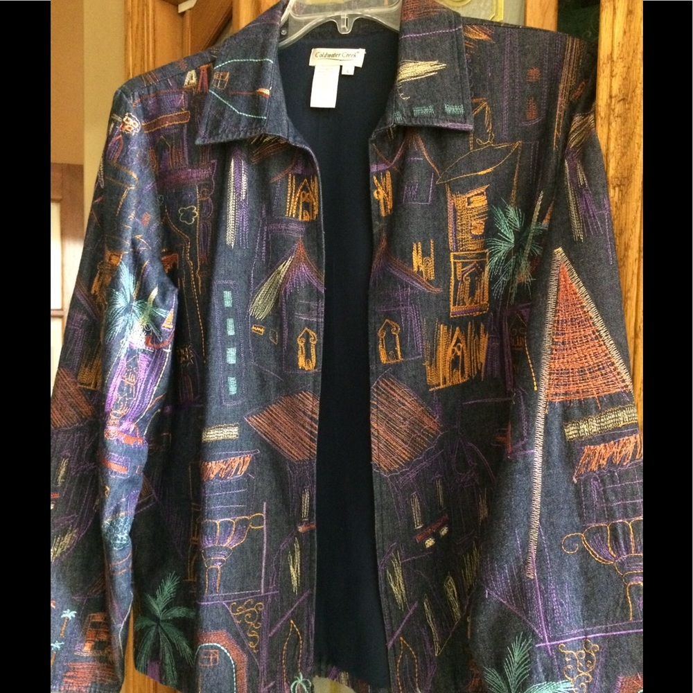 Coldwater Creek beautifully embroidered jacket