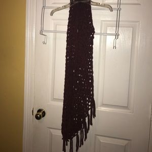 Burgundy scarf
