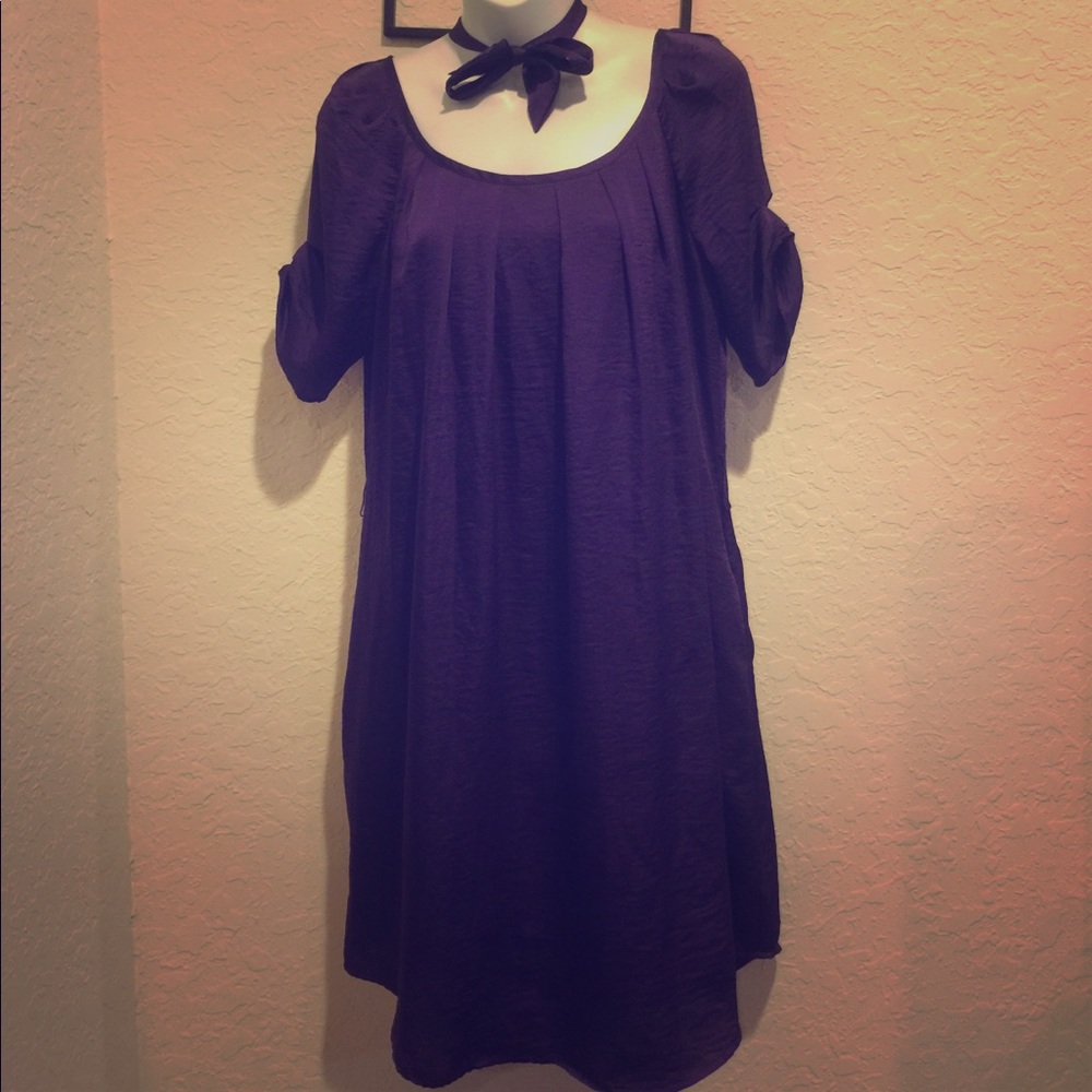 Jessica Simpson purple dress