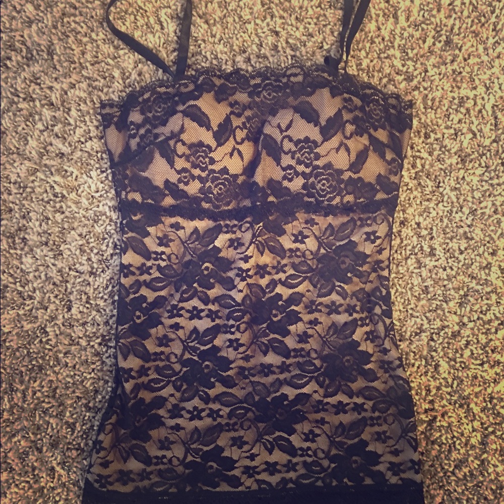 Lacey spaghetti strap top size XS