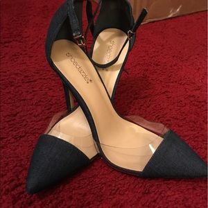 Brand new! High heel shoes Denim