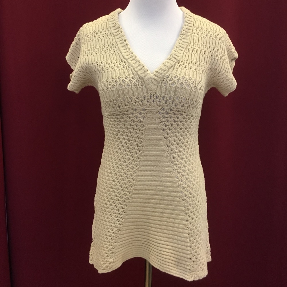 Calvin Klein Jeans Crochet Sweater Top XS