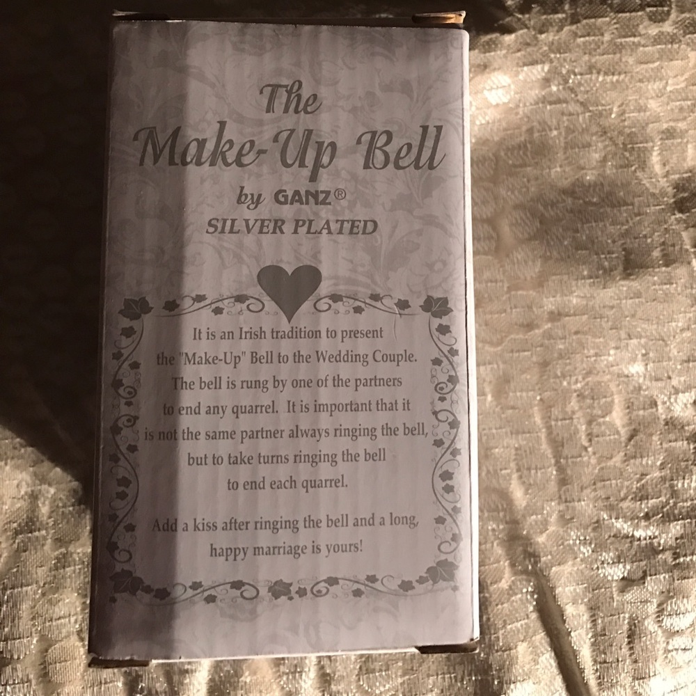 Silver plated make up bell