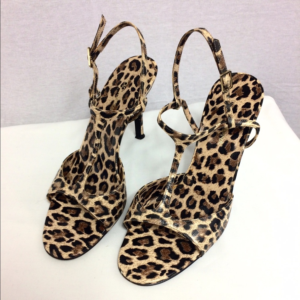 Dolce & Gabbana Leopard Print Heeled Sandals