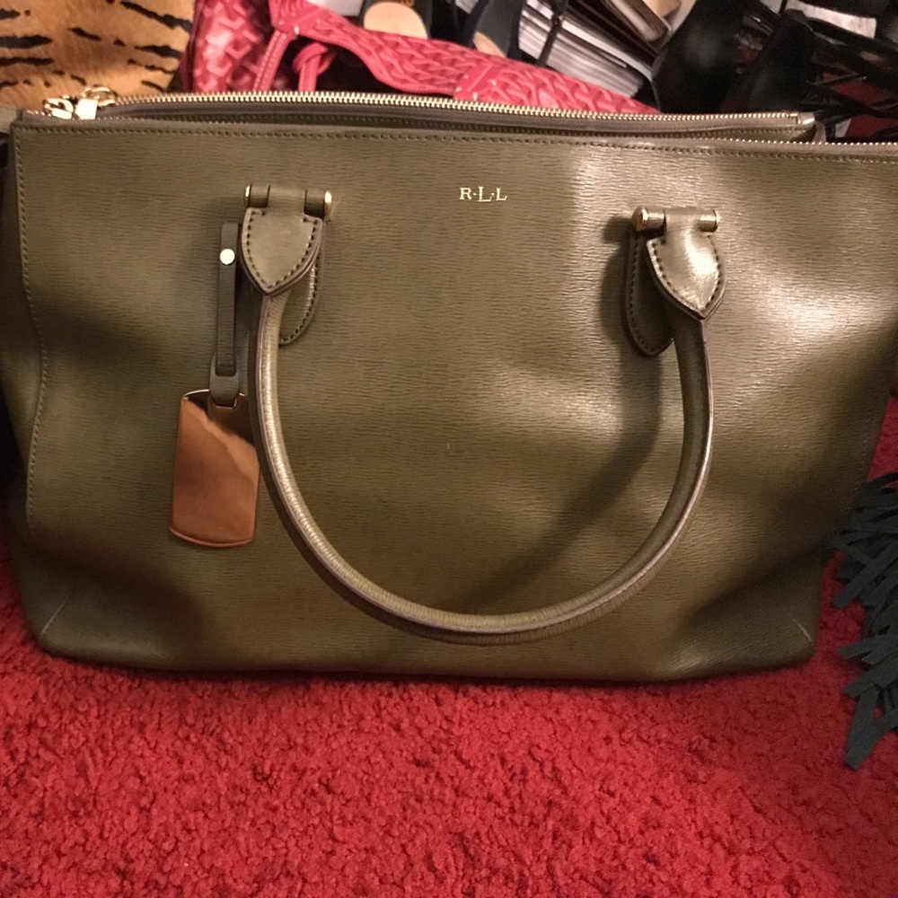 Olive Green Ralph Lauren Handbag
