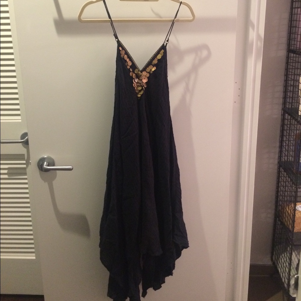 Boho Black Day Dress